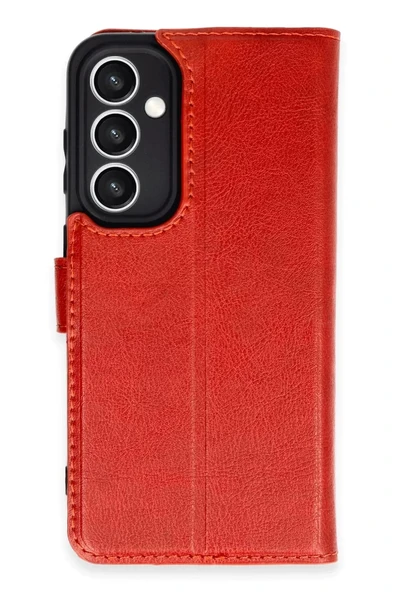 Newface Samsung Galaxy S23 FE Kılıf Trend S Plus Kapaklı Kılıf - Kırmızı ürün görseli 1