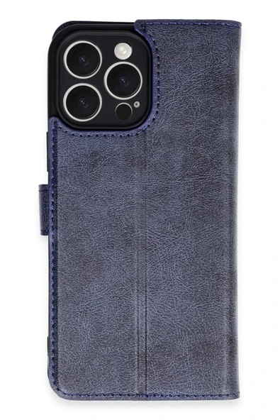 Newface Apple iPhone 16 Pro Max Kılıf Trend S Plus Kapaklı Kılıf - Lacivert ürün görseli 1