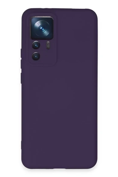 Newface Xiaomi Mi 12T Pro Kılıf Nano içi Kadife Silikon - Mor ürün görseli 1