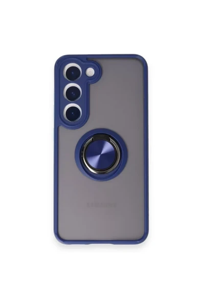 Newface Samsung Galaxy S24 FE Kılıf Montreal Yüzüklü Silikon Kapak - Lacivert ürün görseli 1