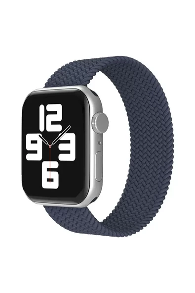 Newface Apple Watch 38mm Ayarlı Solo Silikon Kordon - Lacivert ürün görseli 1