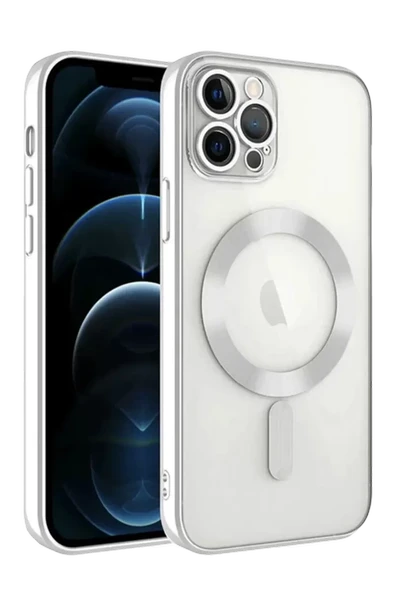 Newface Apple iPhone 13 Pro Kılıf Kross Magneticsafe Kapak - Gümüş ürün görseli 1