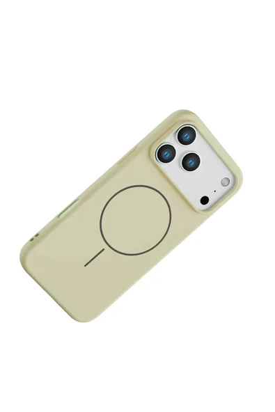 Joko Apple iPhone 17 Pro Max Jully Magsafe Kapak - Bej - Resim 3