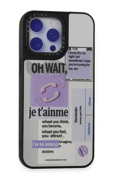 Newface Apple iPhone 15 Pro Kılıf Mirror Desenli Kapak - Mirror - 4 ürün görseli 1