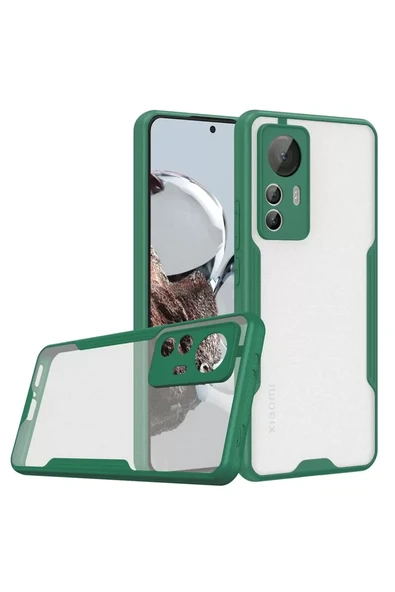 Newface Xiaomi Mi 12T Kılıf Platin Silikon - Yeşil ürün görseli 1