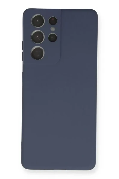 Newface Samsung Galaxy S21 Ultra Kılıf Nano içi Kadife Silikon - Gri ürün görseli 1
