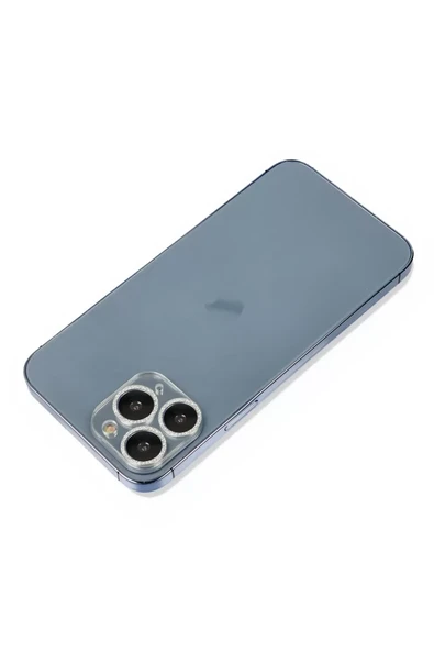Newface Apple iPhone 11 Pro Max Shine Kamera Lens Koruma Cam - Gümüş ürün görseli 1