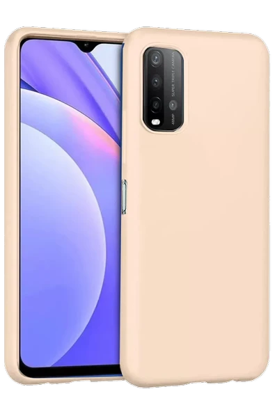 Newface Xiaomi Redmi 9T Kılıf Nano içi Kadife Silikon - Pudra ürün görseli 1