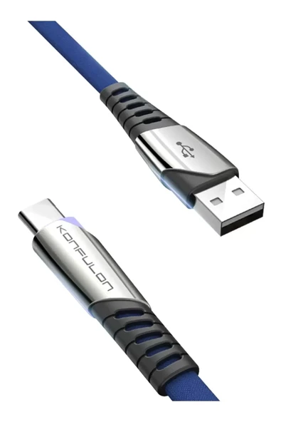 Konfulon DC18 Type-C Kablo 1M 5A - Mavi ürün görseli 1