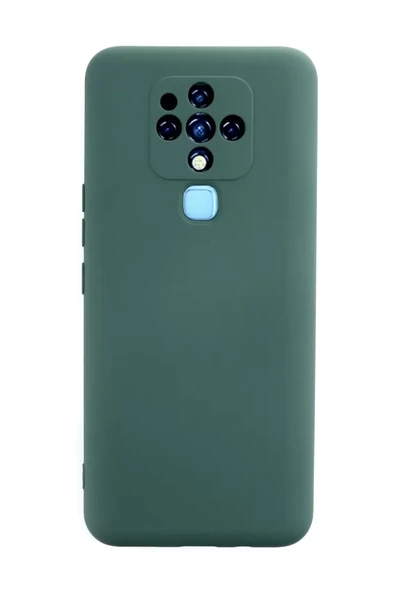 Newface Tecno Camon 16 Kılıf Nano içi Kadife Silikon - Koyu Yeşil ürün görseli 1
