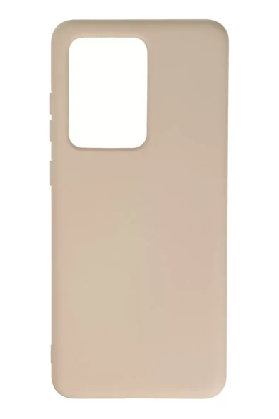 Newface Samsung Galaxy S20 Ultra Kılıf Nano içi Kadife Silikon - Pudra ürün görseli 1