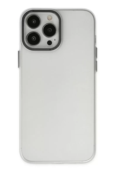 Newface Apple iPhone 13 Pro Max Kılıf Modos Metal Kapak - Şeffaf ürün görseli 1