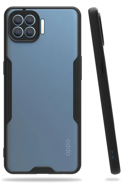 Newface Oppo Reno 4 Lite Kılıf Platin Silikon - Siyah ürün görseli 1