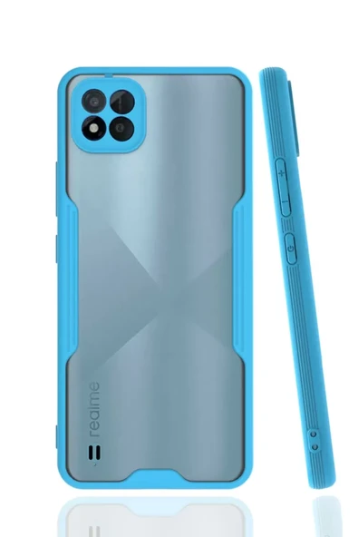 Newface Realme C11 2021 Kılıf Platin Silikon - Mavi ürün görseli 1