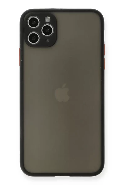 Newface Apple iPhone 11 Pro Max Kılıf Montreal Silikon Kapak - Siyah ürün görseli 1