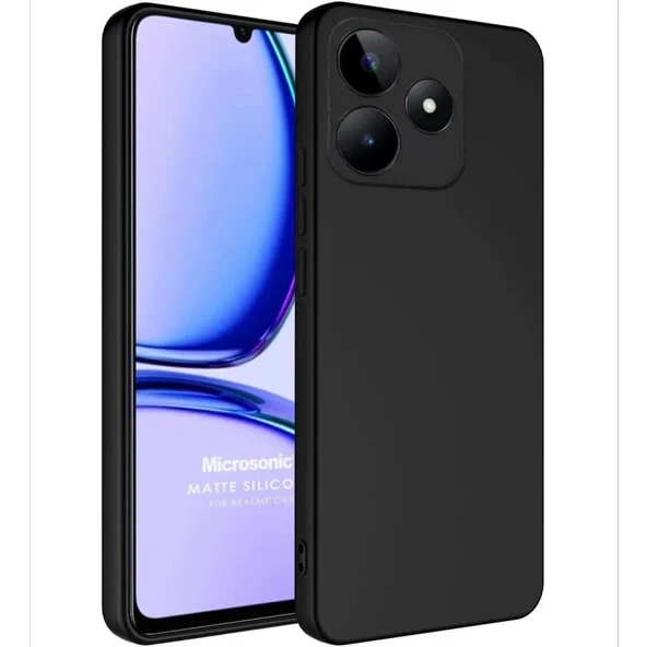 Newface Realme C61 Kılıf First Silikon - Siyah - Resim 2
