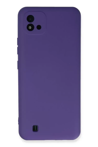 Newface Realme C11 2021 Kılıf Nano içi Kadife Silikon - Mor ürün görseli 1