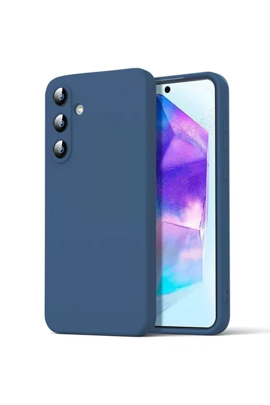 Newface Samsung Galaxy A16 5G Kılıf Nano içi Kadife Silikon - Lacivert ürün görseli 1