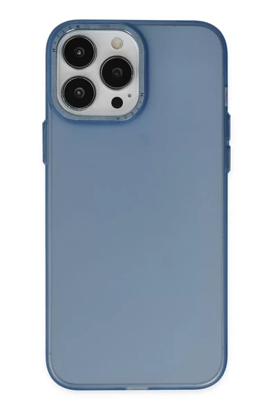 Newface Apple iPhone 13 Pro Max Kılıf Modos Metal Kapak - Lacivert ürün görseli 1