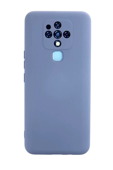 Newface Tecno Camon 16 Kılıf Nano içi Kadife Silikon - Gri ürün görseli 1