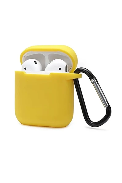 Newface Apple Airpods 2 (2.nesil) Sert Silikon Kılıf - Sarı ürün görseli 1