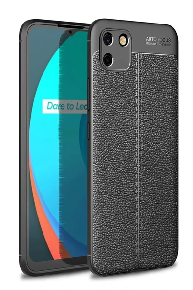Newface Realme C11 2021 Kılıf Auto Focus Kapak - Siyah ürün görseli 1