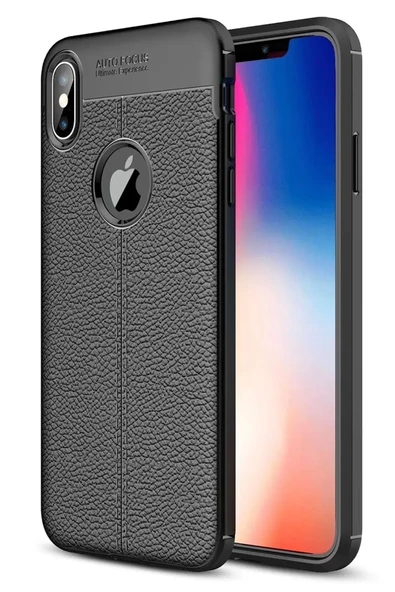 Newface Apple iPhone XS Max Kılıf Auto Focus Kapak - Siyah ürün görseli 1