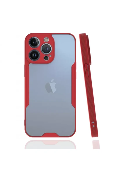 Newface Apple iPhone 13 Pro Kılıf Platin Silikon - Kırmızı ürün görseli 1