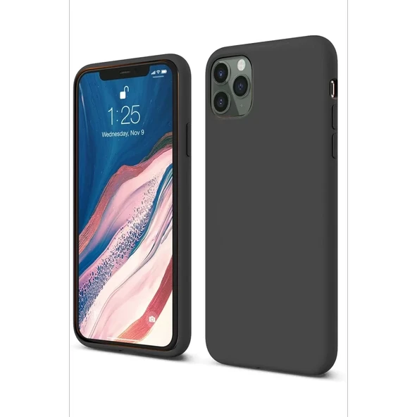 Newface Apple iPhone 11 Pro Kılıf First Silikon - Siyah - Resim 2