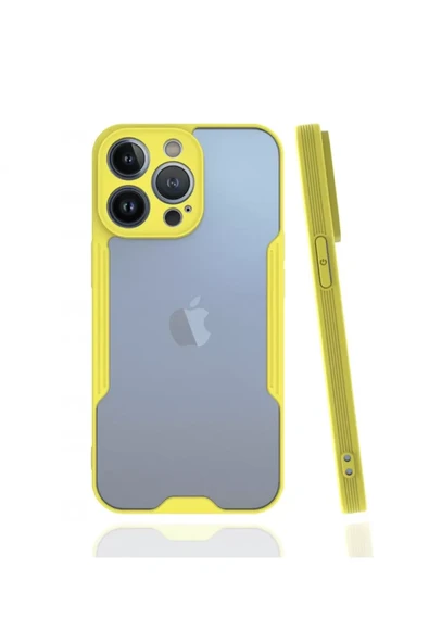 Newface Apple iPhone 13 Pro Kılıf Platin Silikon - Sarı ürün görseli 1