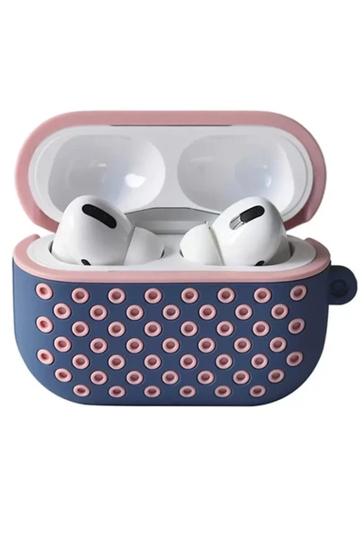Newface Apple Airpods Pro 2 (2.nesil) Spor Delikli Kılıf - Mavi-Pembe ürün görseli 1