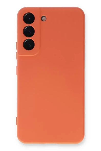 Newface Samsung Galaxy S23 Plus Kılıf Nano içi Kadife Silikon - Turuncu ürün görseli 1
