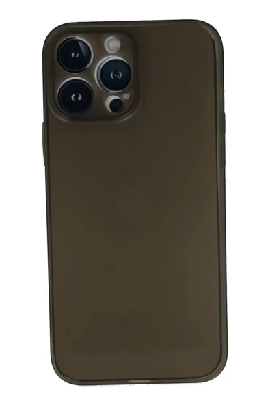 Newface Apple iPhone 13 Pro Max Kılıf PP Ultra İnce Kapak - Gri ürün görseli 1