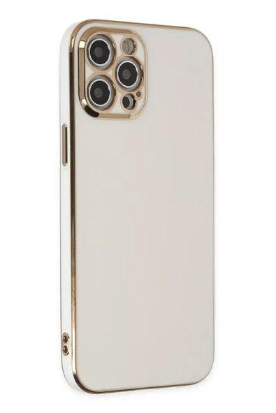 Newface Apple iPhone 12 Pro Max Kılıf Volet Silikon - Beyaz ürün görseli 1