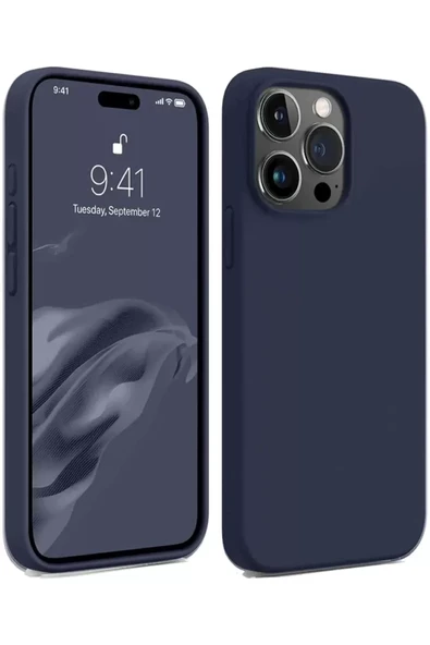 Newface Apple iPhone 15 Pro Max Kılıf First Silikon - Lacivert ürün görseli 1