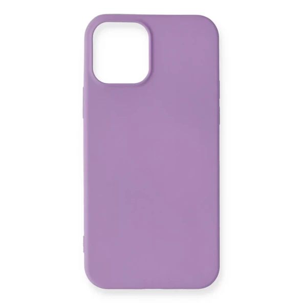 Newface Apple iPhone 12 Mini Kılıf First Silikon - Lila - Resim 3