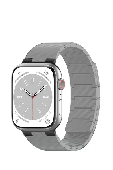 Movenchy Apple Watch 45mm Carbon Steel Kordon - Yıldız Işığı ürün görseli 1