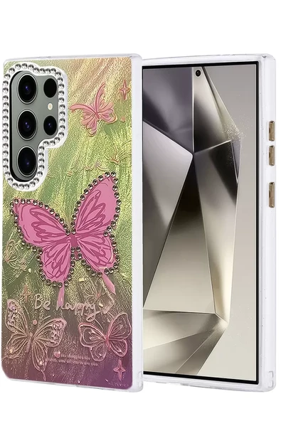 Newface Samsung Galaxy S24 Ultra Kılıf Blade Aynalı Desenli Kapak - Desen 5 ürün görseli 1