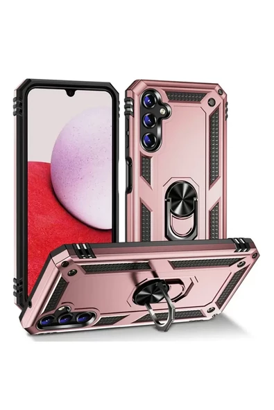 Newface Samsung Galaxy A04S Kılıf Sofya Yüzüklü Silikon Kapak - Rose ürün görseli 1