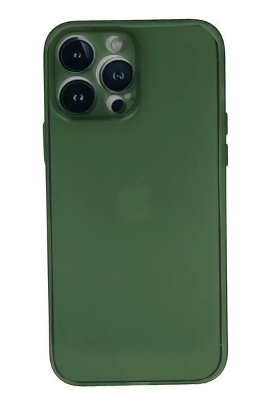 Newface Apple iPhone 13 Pro Kılıf PP Ultra İnce Kapak - Yeşil ürün görseli 1