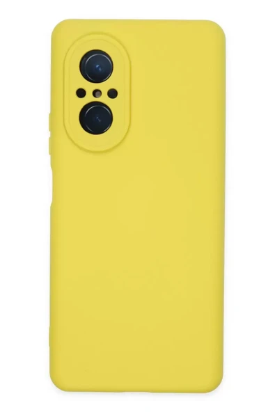 Newface Huawei Nova 9 SE Kılıf Nano içi Kadife Silikon - Sarı ürün görseli 1