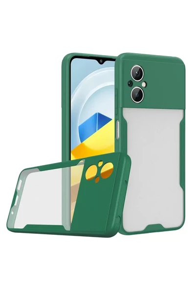 Newface Xiaomi Poco M5 Kılıf Platin Silikon - Yeşil ürün görseli 1