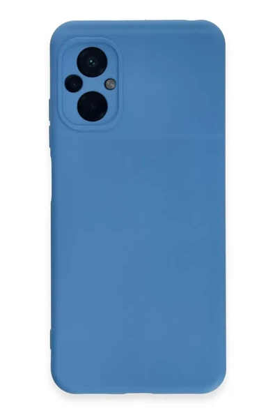 Newface Xiaomi Poco M5 Kılıf Nano içi Kadife Silikon - Mavi ürün görseli 1