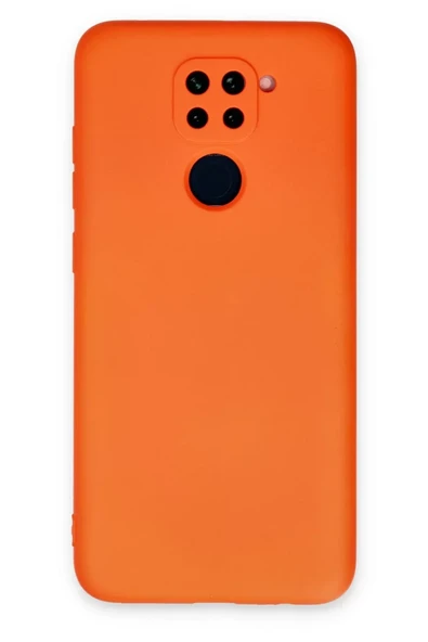 Newface Xiaomi Redmi Note 9 Kılıf Nano içi Kadife Silikon - Turuncu ürün görseli 1
