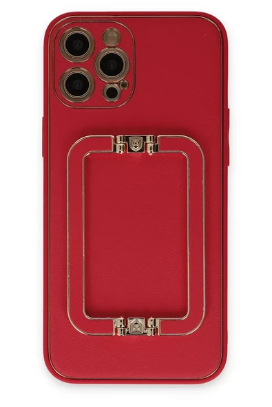 Newface Apple iPhone 12 Pro Kılıf Coco Elit Kapak - Kırmızı ürün görseli 1
