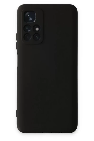 Newface Xiaomi Redmi Note 11T Kılıf Nano içi Kadife Silikon - Siyah ürün görseli 1