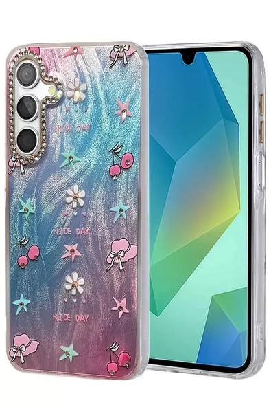 Newface Samsung Galaxy S25 Plus Kılıf Blade Aynalı Desenli Kapak - Desen 4 ürün görseli 1