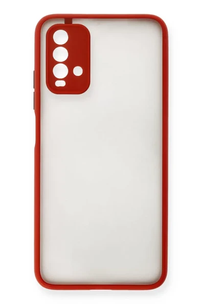 Newface Xiaomi Redmi 9T Kılıf Montreal Silikon Kapak - Kırmızı ürün görseli 1