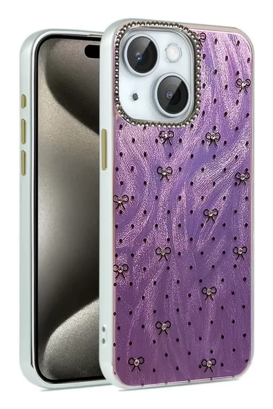 Newface Apple iPhone 15 Plus Kılıf Blade Aynalı Desenli Kapak - Desen 2 ürün görseli 1