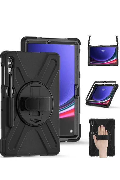 Newface Samsung Galaxy X610 Tab S9 FE Plus 12.4 Kılıf Amazing Tablet Kapak - Siyah ürün görseli 1